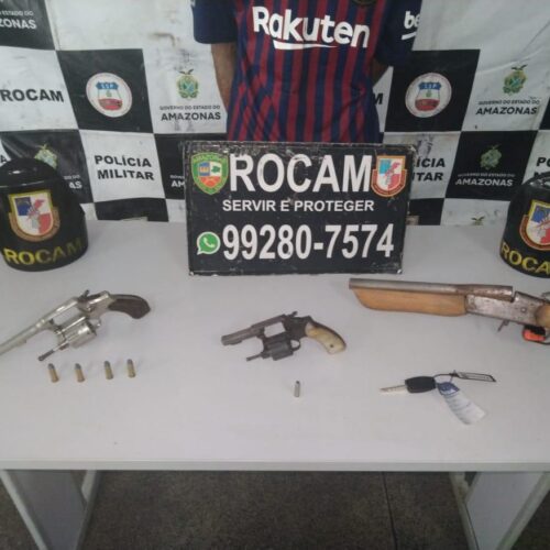 Sete detidos e dois adolescentes apreendidos em operação da Polícia Militar em Manaus