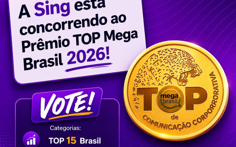 Sing é finalista do TOP Mega Brasil 2026