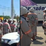 Eletricistas da Âmbar em Manaus cobram salário digno, plano de saúde e fim da jornada até 22h